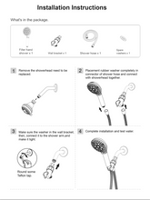 High Pressure 8-Mode Handheld Shower Head  with 80" Extra Long Stainless Steel Hose with Built-in Power Wash to Clean Tub, Tile & Pets